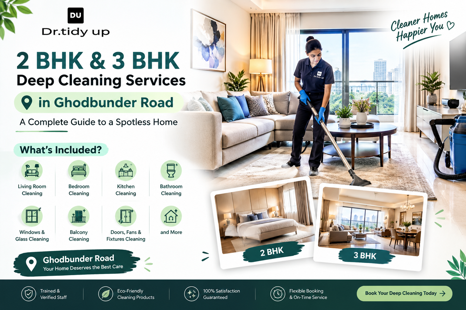 2 BHK and 3 BHK Deep Cleaning Services in Ghodbunder Road A Complete Guide to a Spotless Home