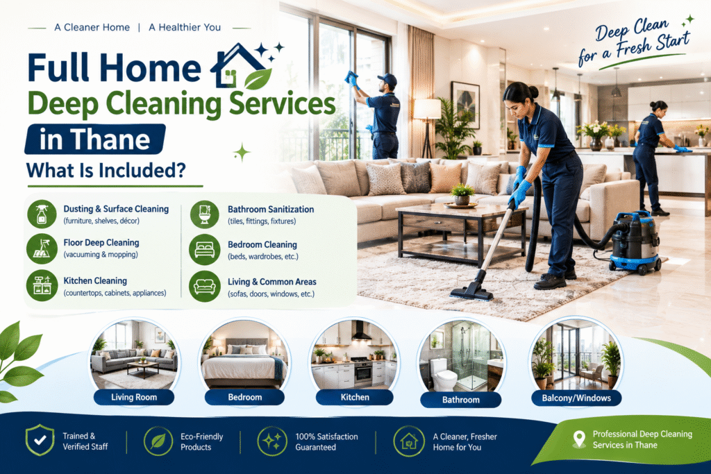 Full Home Deep Cleaning Services in Thane What Is Included