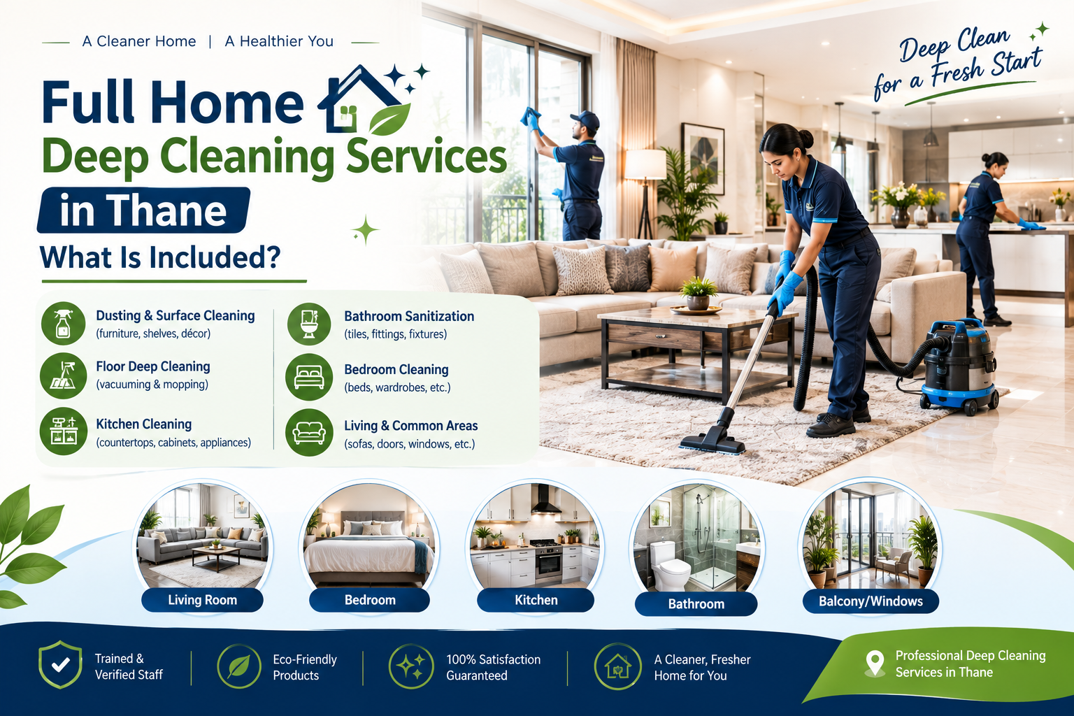 Full Home Deep Cleaning Services in Thane What Is Included